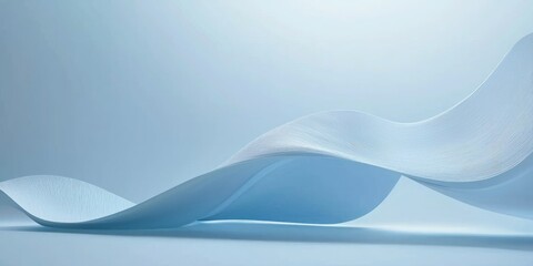 Wall Mural - soft light blue background with an area for adding information or advertisements.