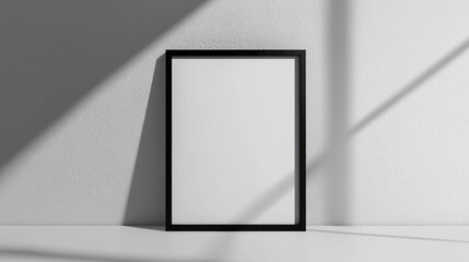 Wall Mural - Black frame photo frame digital screen display on white background