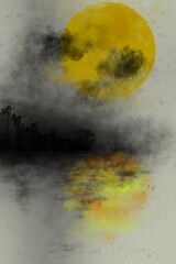 Wall Mural - abstract watercolor background