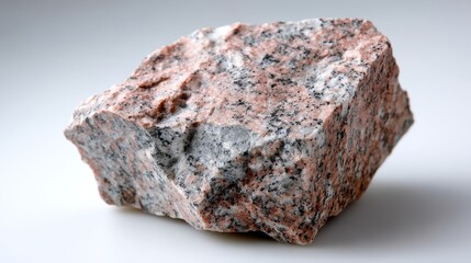 Aufkleber - This polished granite stone features a smooth, glossy surface with varied colors, placed against a bright, seamless white background, allowing for clear visibility