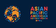 © samar - Asian Pacific American Heritage, Colorful Poster, Banner Design Template.