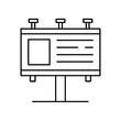 © Sayem - billboard icon, billboard line art - simple line art of billboard, perfect for billboard logos and icons