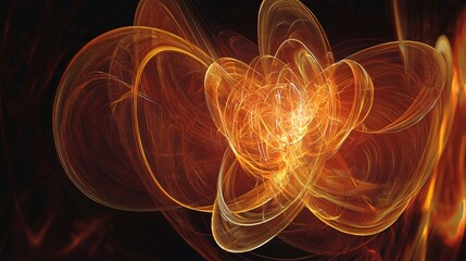Wall Mural - ethereal flower illuminated from within creating a dreamlike atmosphere with delicate hazy compositi