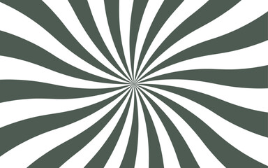 Aufkleber - Abstract hypnotic radial spiral pattern and visual illusion of motion and depth. Dynamic sense of energy, reminiscent of retro posters or optical art. Sunburst background with pattern beam rays. 