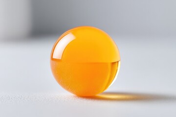 Wall Mural - capture minimalistic image of single vibrant object isolated on pristine white background