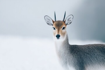 Wall Mural - capture rare animal species isolated on white background ensuring minimalistic composition with ampl