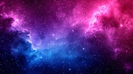 Wall Mural - stunning nebula displaying a surreal dreamlike quality with color saturated clouds illuminating the 