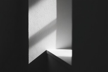Wall Mural - capture subtle interaction between light and shadow in everyday objects focus on angles and reflecti