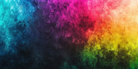 Wall Mural - modern ombre backdrop with layered hues from black to petrol, accented with bright neon highlights.