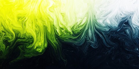 Wall Mural - vibrant color gradient background that starts with black and dark blue, gradually blending into lime