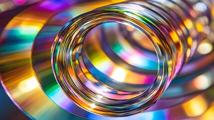 Wall Mural - circular object with a blur creating a surreal dreamlike effect that draws the eye into a mystical r