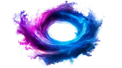 Wall Mural - nebula galaxy, hole style, cut out transparent