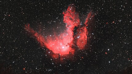 Wall Mural - breathtaking nebula illuminating the night sky with celestial energy fields and plasma-infused stard