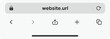 © hrh - Mobile browser window with tab open. Website layout with search bar, toolbar and buttons.  Smartphone Web browser with Tabs mockup. Empty tab window of browser app.