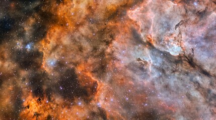 Wall Mural - majestic nebula and star cluster intertwined in celestial harmony creating a stunning cosmic scene w