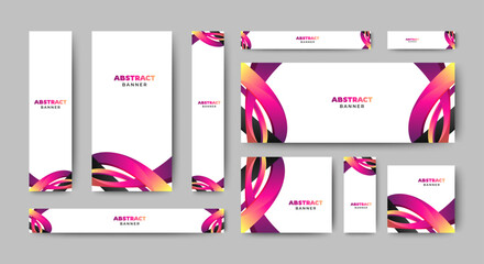 Wall Mural - modern blank abstract design banner template. vector abstract design banner web template.