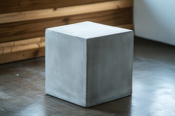 Aufkleber - Solid Gray Cube - A study in geometric simplicity, modern design, and versatile functionality. A captivating accent piece!