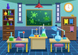© iconiyo - Science Lab Illustration. A Visual Guide to Chemistry Experiments