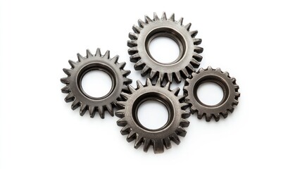 Leinwandbilder - Interlocking gears
