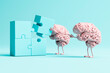 © Westend61 - 3D rendering of a brain solving a puzzle symbolizing mental health and cognitive development