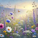 narisui bez risunke Wildflower Meadow