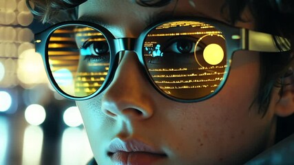 Futuristic Programmer: Young developer immersed in code, reflecting digital innovation