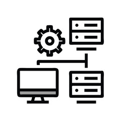 system icon flat vector