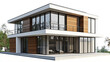 © Naeem - Modern House 3D Render on Transparent Background for Architecture and Design Projects