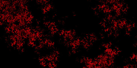 Wall Mural - Distressed red grunge texture on a dark background, vector. Distressed rough grunge texture surface red color. Fire & brimstone Abstract red grunge reflection of neon cumulus clouds smoke exploding. 