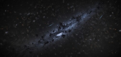 Wall Mural - myriad stars shimmer across an inky black galaxy backdrop , cosmic dust, quasars, astronomy