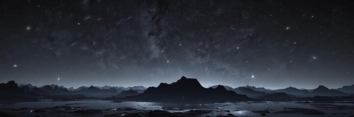 Wall Mural - dazzling celestial expanse, countless stars glimmering in inky blackness , background, stars