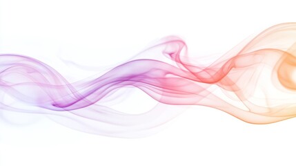 Wall Mural - Abstract smoke swirls in vibrant colors (2)