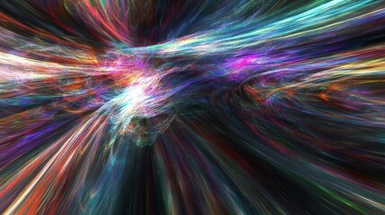 Wall Mural - Abstract vibrant colorful explosion