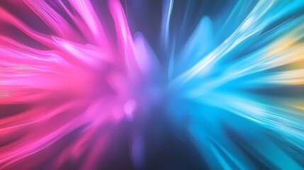 Wall Mural - abstract colorful light motion background with vibrant blue and pink energy swirls