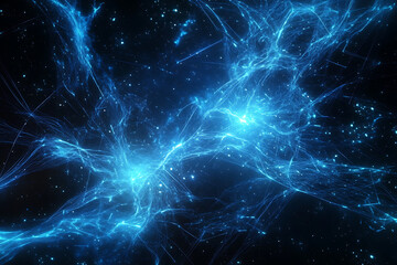 Wall Mural - planet earth in space , binary code technology , glowing sphere on black background