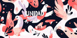 © Sung Hwan Kim - modern lettering art with the word unidad (unity) surrounded by abstract interconnected figures