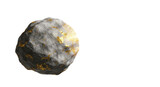 Isolated Asteroid with Gold Veins Space Rock