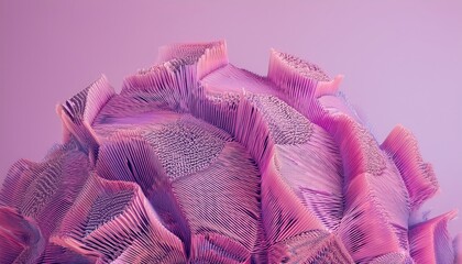 Fototapete - abstract pink purple textured lines sculpture design for web branding print media