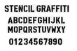 © icon_art - Stencil graffiti vector icon featuring uppercase letters and numbers designed for artistic applications