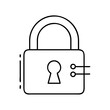 © Sayem - lock icon, lock line art - simple line art of lock, perfect for lock logos and icons