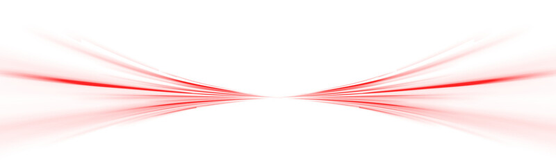 Wall Mural - png bright car beam on colorful city background with speed blur, motion curve and red trail streak, 