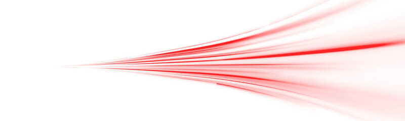 Wall Mural - png bright car beam on colorful city background with speed blur, motion curve and red trail streak, 