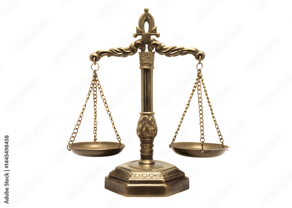 Scales of justice isolated on white background PNG Stock Photo | Adobe ...