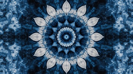 Wall Mural - striking electric blue lines bursting from the center over a dark blue gradient backdrop made with g
