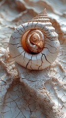 Wall Mural - stunning close up photograph showcasing the intricate natural design and spiral structure of a weath