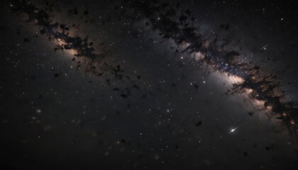 Wall Mural - Myriad glittering stars across inky blackness ,  deep space,  ethereal