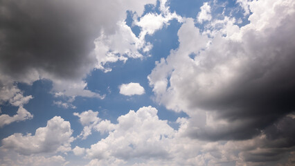 Wall Mural - dark storm clouds with background,dark clouds before a thunder-storm.