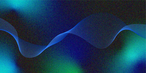 Wall Mural - abstract colorful glowing wave lines background. digital frequency track equalizer. abstract frequen