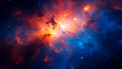 colorful starry orion nebula space background outer space. galaxy and nebula. abstract space backgro