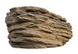 © Foysal - A layered rock formation with visible sedimentary layers isolated against a white background view from front
